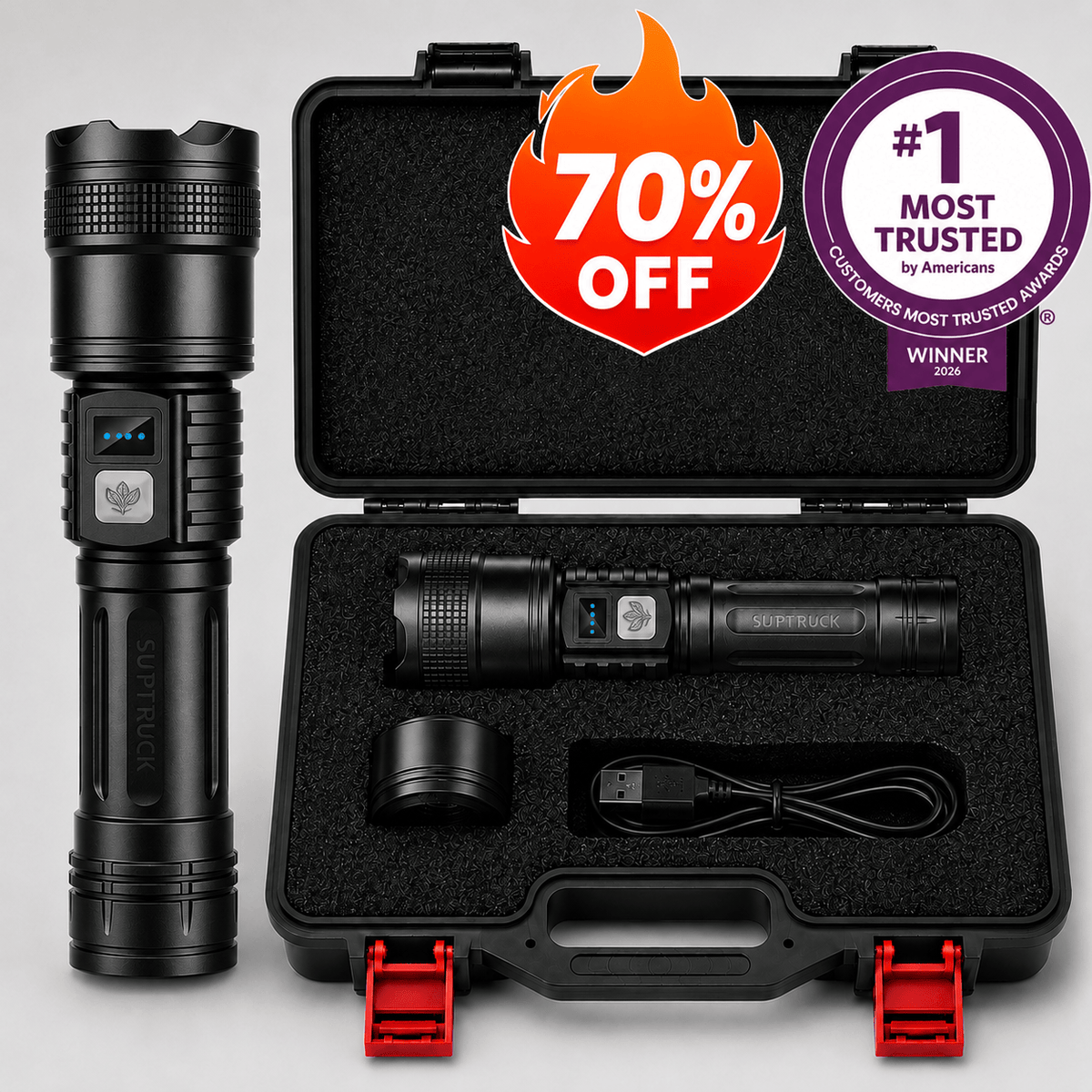 Vazlena™ Super Bright Ultimate Survival Flashlight