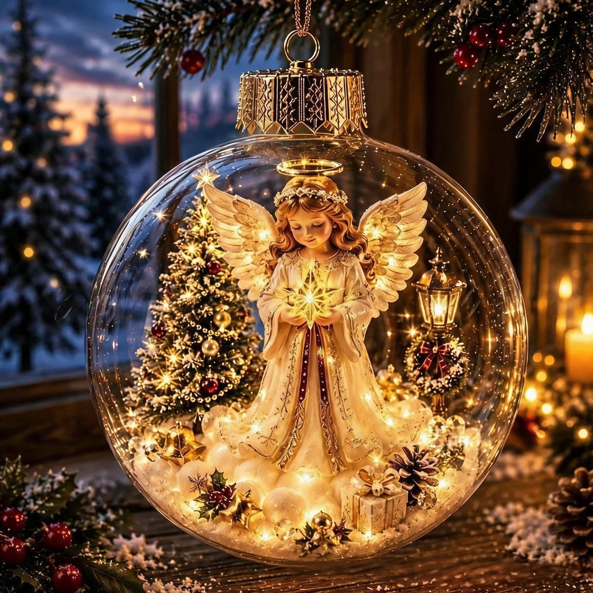 ✨Glowing Christmas Diorama Ornament🎄